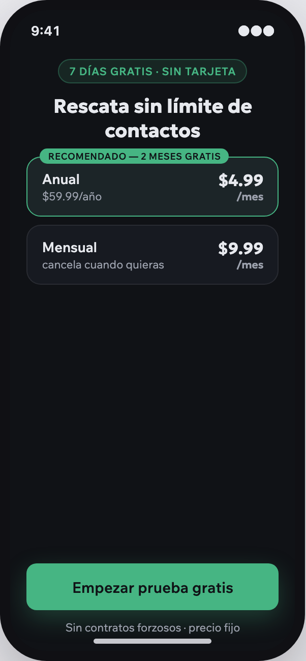 Elige tu plan cuando quieras